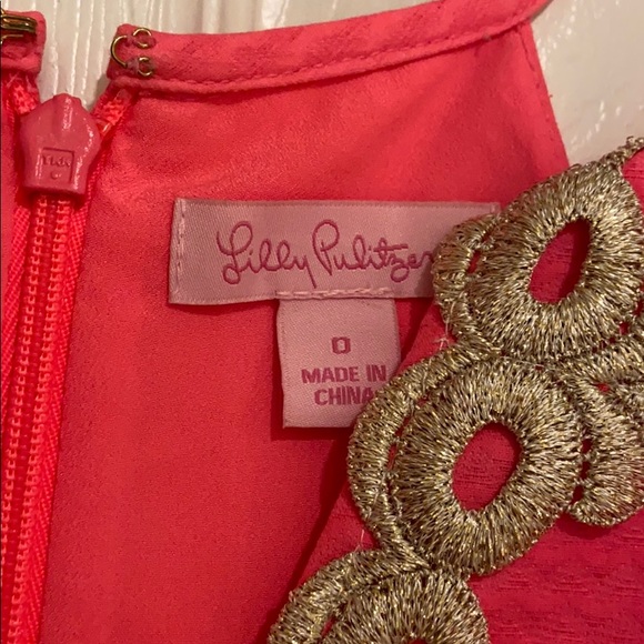 Lily pulitzer pearl shift dress in bungalow pink! - Picture 2 of 4